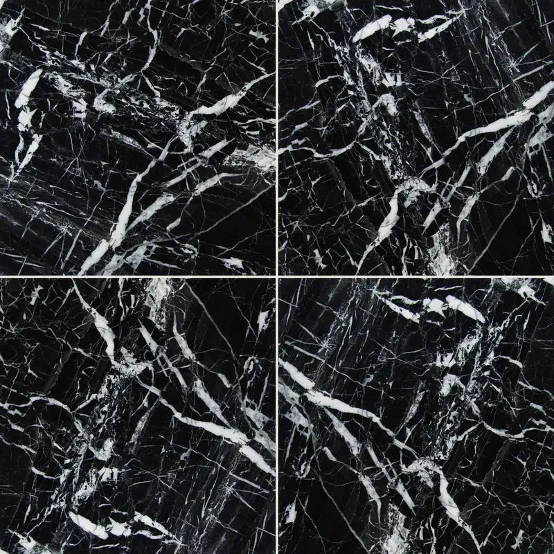Marquina 12" X 12" Natural Stone Marble Look Wall & Floor Tile