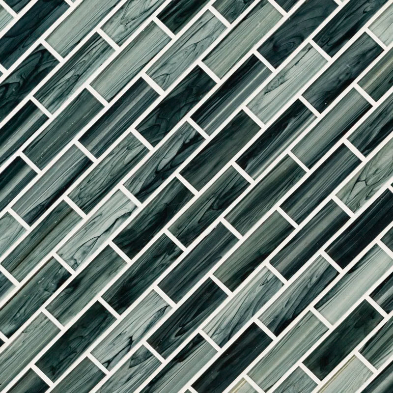 Ombre 2" X 6" Glass Mosaic Wall Tile